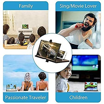 10" Screen Magnifier-3D HD Magnifying Projector