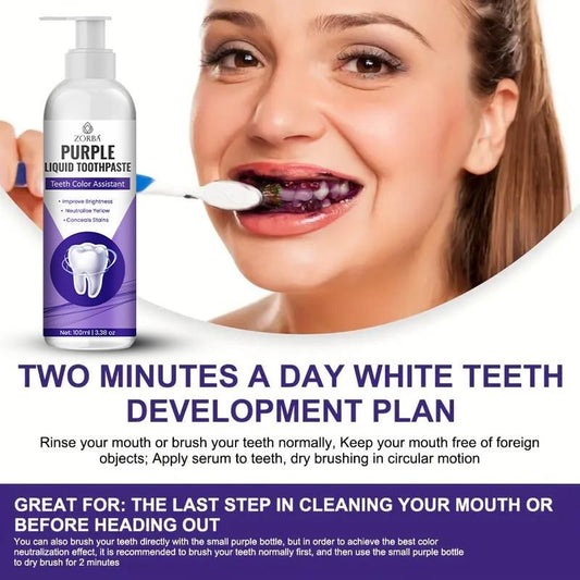 ZORBA Jevox Purple Liquid Toothpaste 200ml (Buy 1 Get 1 Free)